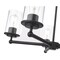 Z-Lite Thayer Chandelier, 5-Light, 26 In.W x 9.25 In.H, Matte Black/Clear 742-5MB - alternate 4